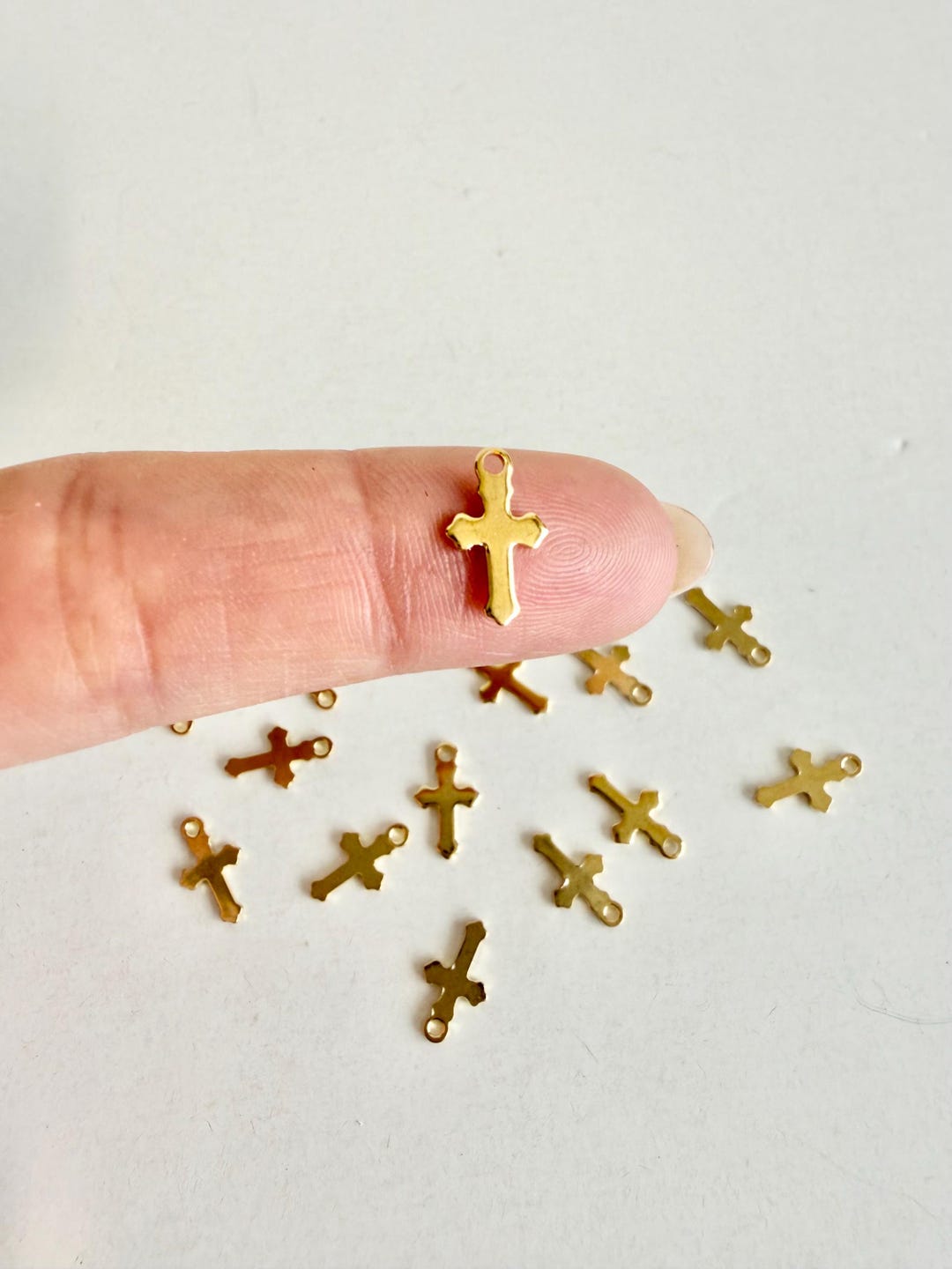 10 Pcs Mini Cross, Tiny Cross, Cross Charms, Mini Cross Charm, Mini ...