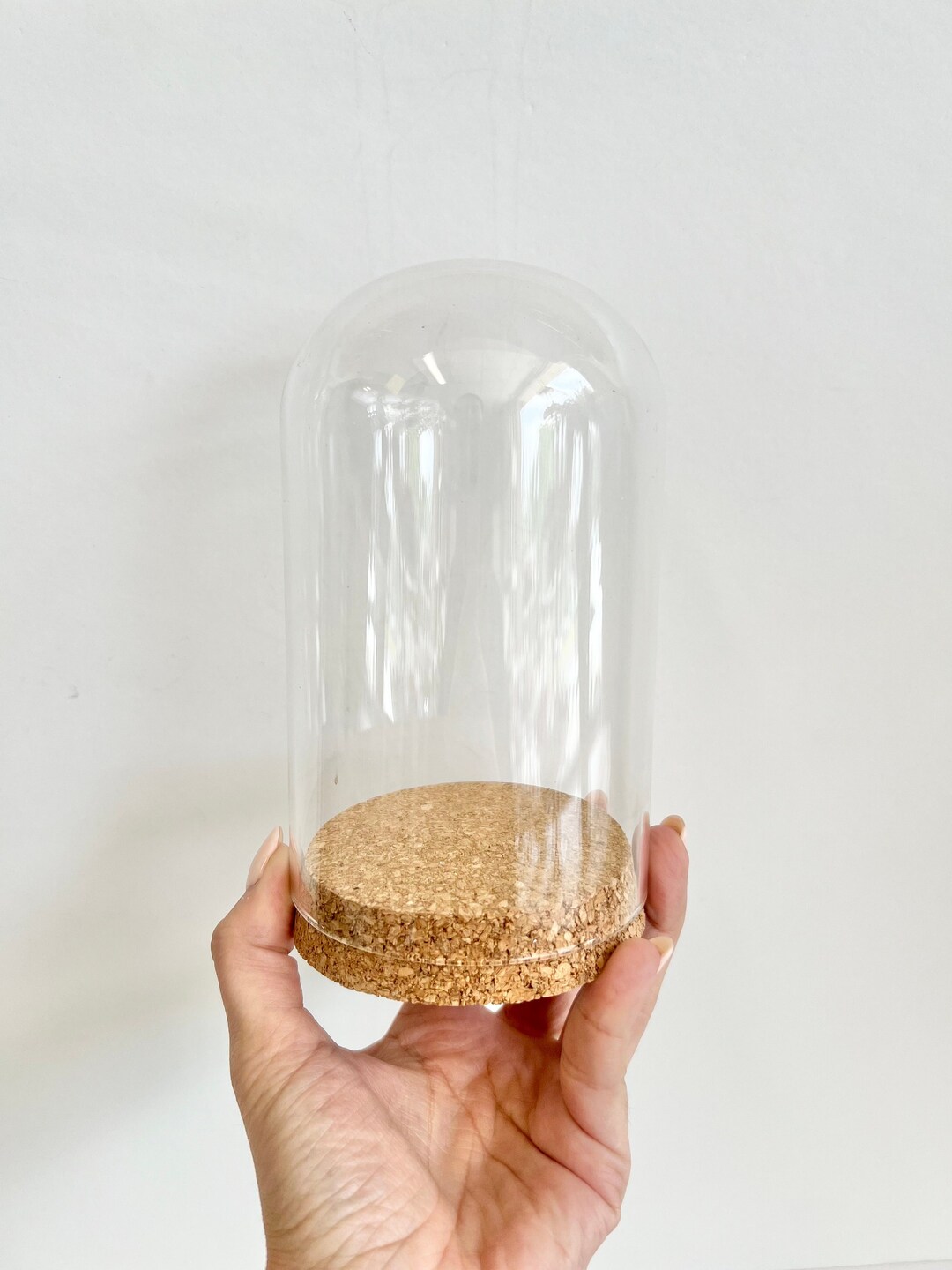 Big Dome Glass Jar, 150x90mm, Dome Jar, Cloche Dome, Cork, Glass Jar
