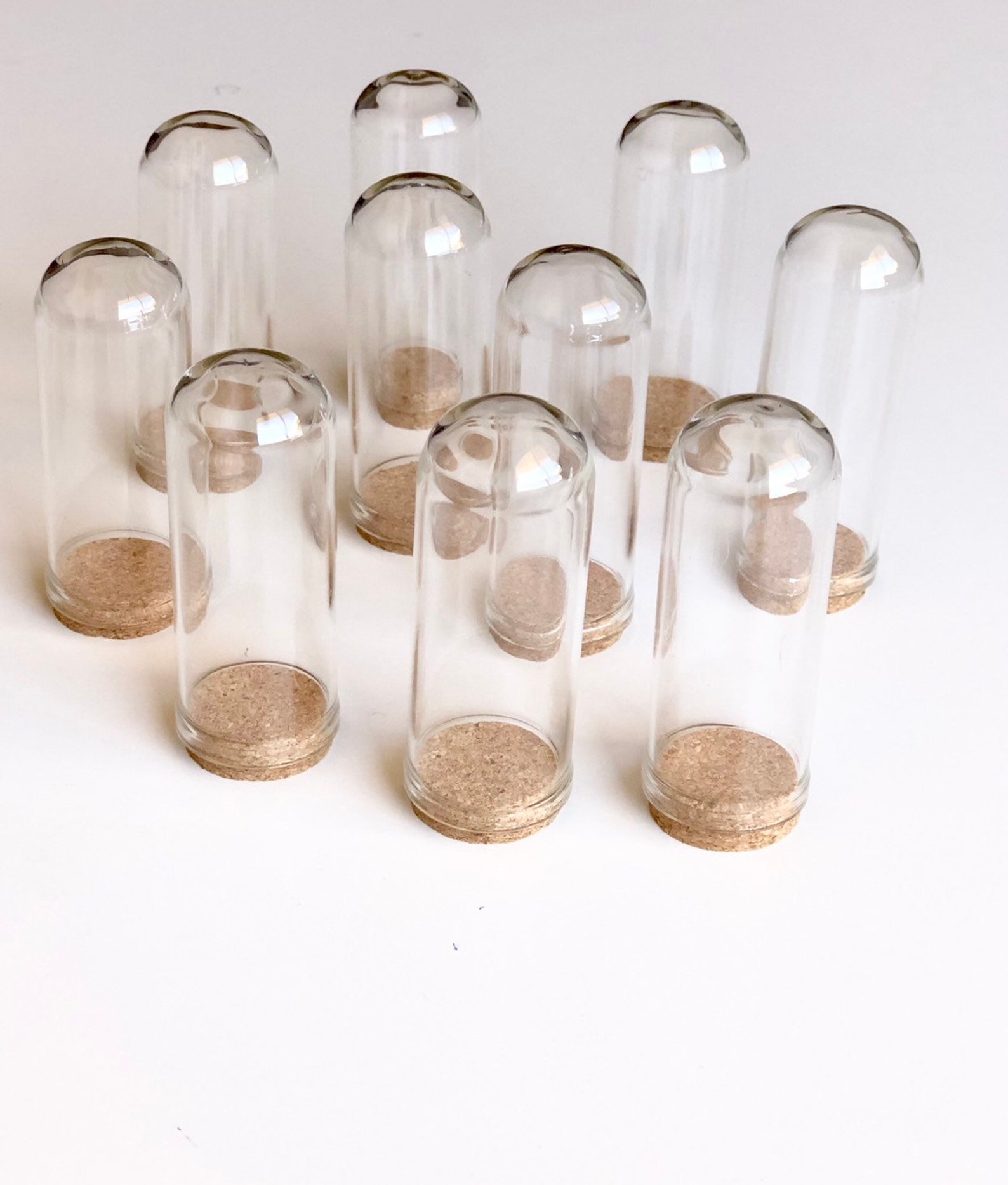 Mini Dome Glass Jar 70x28mm Dome Jar Cloche Dome Cork Etsy