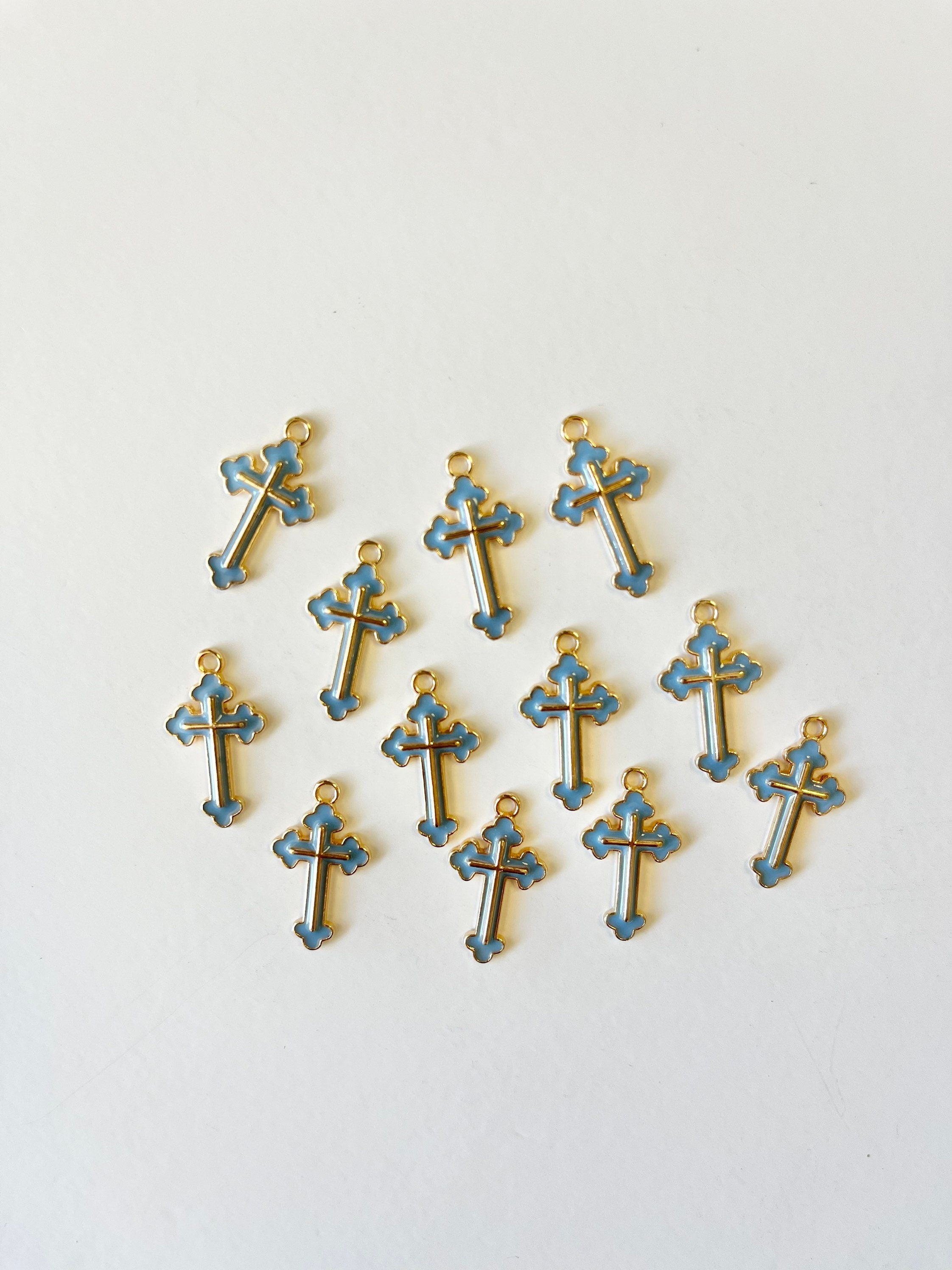 10 Pcs Mini Cross, Tiny Cross, Cross Charms, Mini Cross Charm, Mini ...
