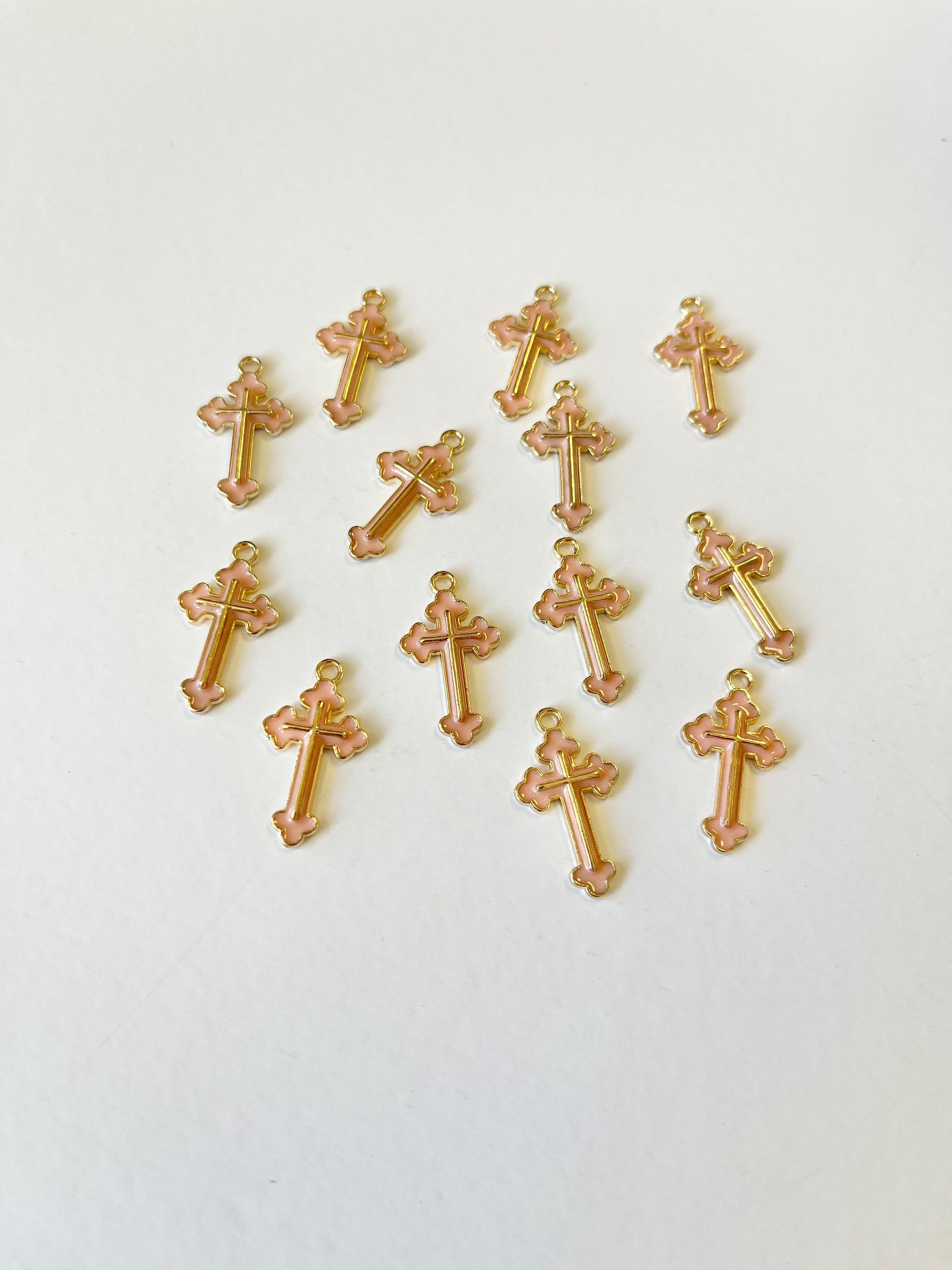 10 Pcs Mini Cross, Tiny Cross, Cross Charms, Mini Cross Charm, Mini ...