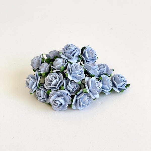 Mulberry Dusty Rose, Dusty Flowers, Mulberry Paper Flowers, Dusty Blue Rose, Dusty, Paper Craft Flowers, Artificial Flowers, Wedding Crafts