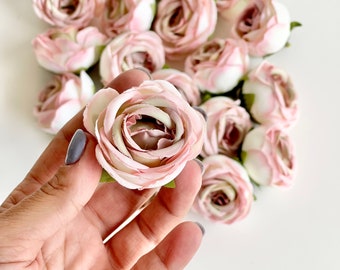 10 pcs Artificial Flowers, Flowers, Blush flowers, Silk flowers, Wedding flowers, Supplies, Fake flowers, Home decoration, Christmas, Party