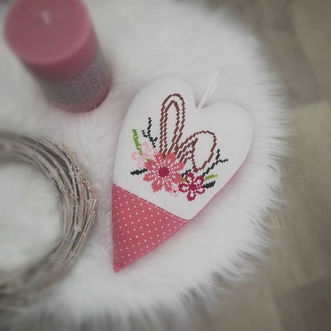 Coussin De Porte Bébé 'Chut Bébé Dort' Brodé Main, Coton Vert, Fait En France