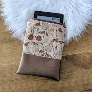 Ebook Reader Hüllen genäht Bronze, Geschenk für Leser