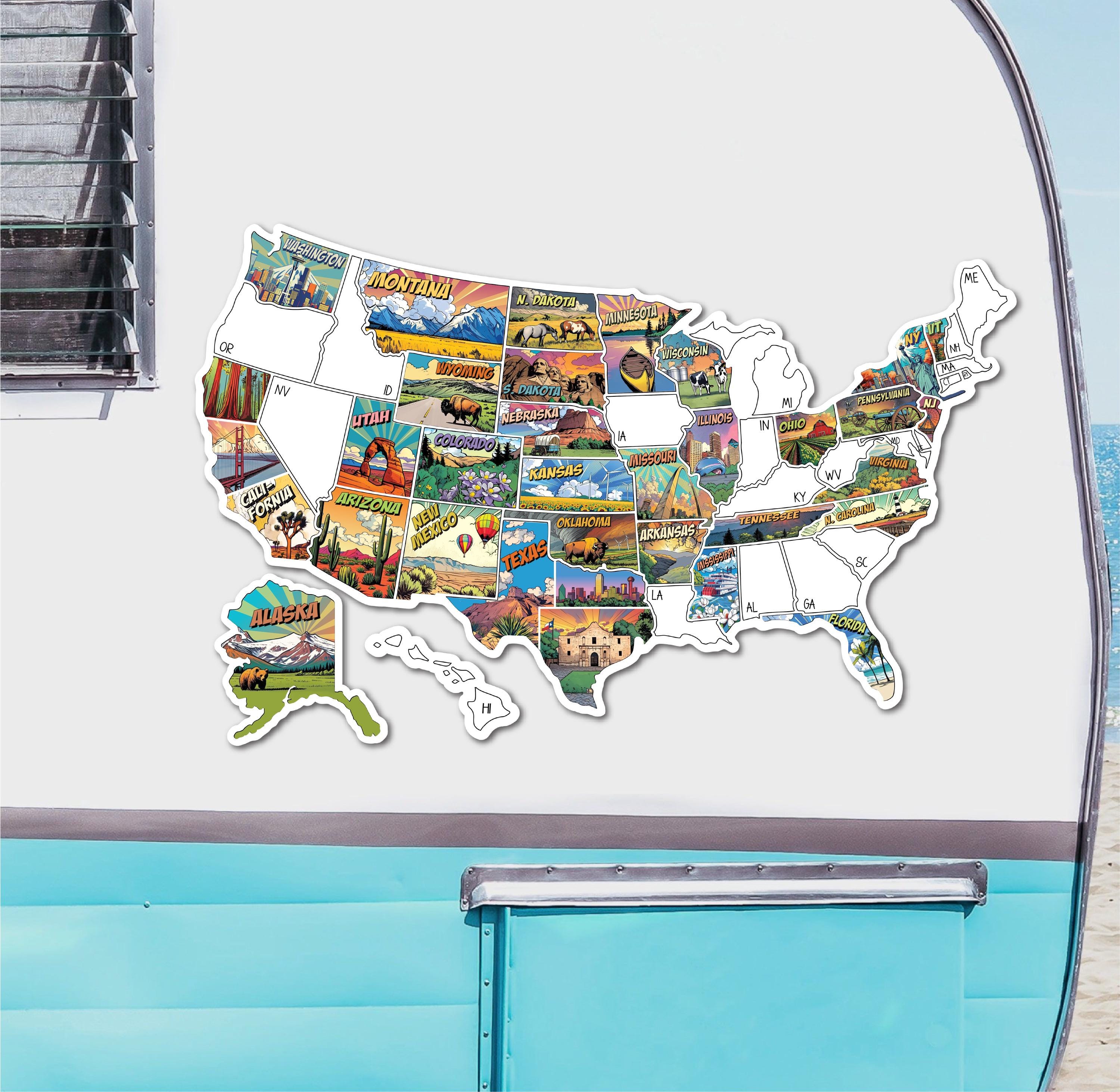 Visited States Map - Etsy, image size:3000x2926
