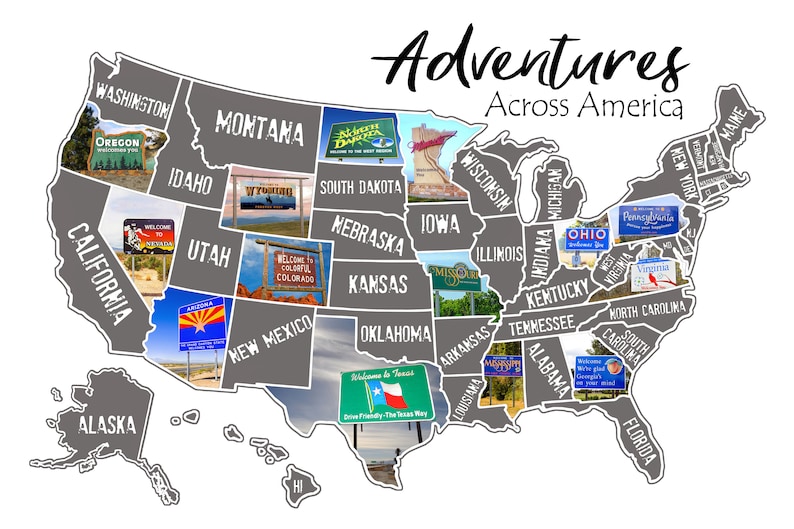 Map Of Usa Checklist Topographic Map of Usa with States