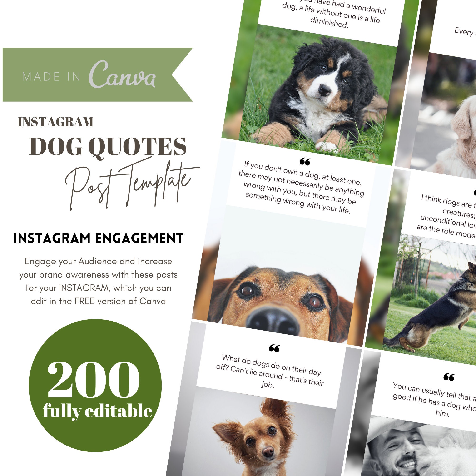 200 Pet Dog Lover Instagram Templates for Canva Canva - Etsy Canada 200 Pet Dog Lover Instagram Templates for Canva Canva - Etsy Canada