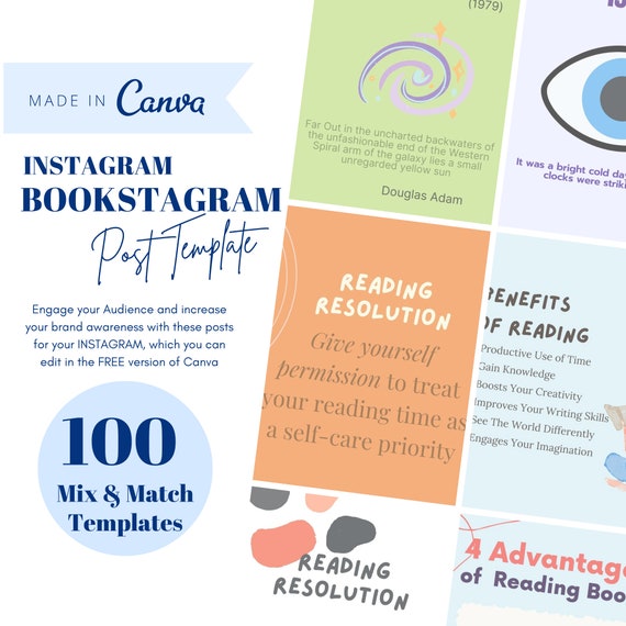 100 Book Instagram Templates Book Blogger Template Instagram Etsy 100 Book Instagram Templates Book Blogger Template Instagram Etsy