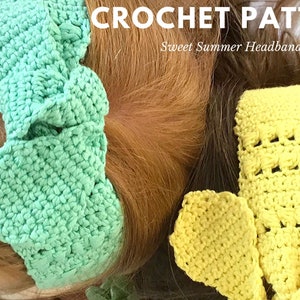 PATTERN: Sweet Summer Headband- Crochet pattern