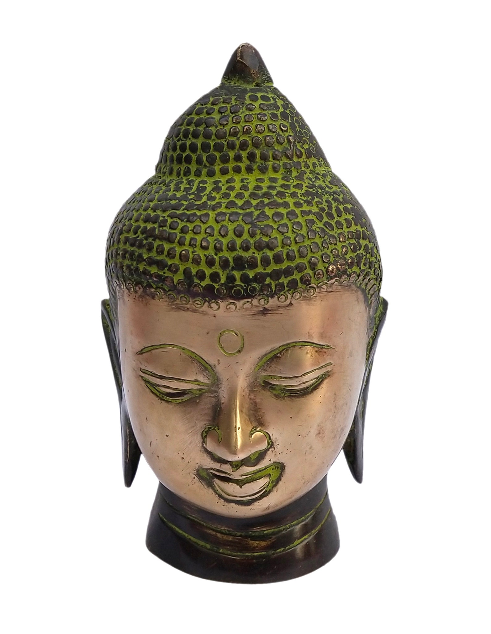 Vintage old Brass Buddha Head Idol Statue for Home Decor and Etsy