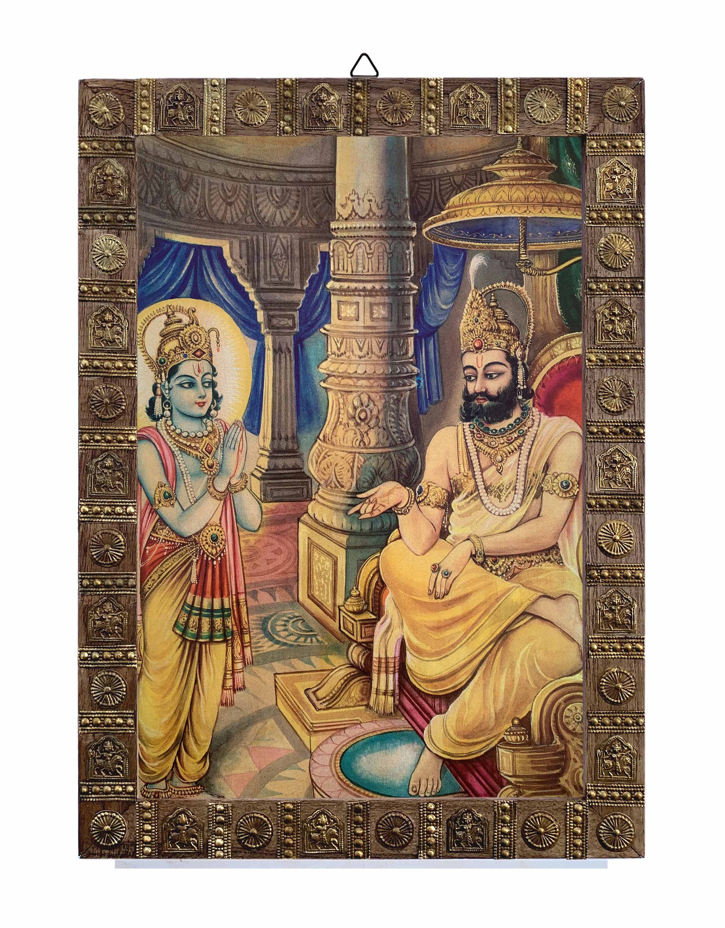 Rama Dasharatha Photo A Scene From Ramayana for Home Decor Etsy