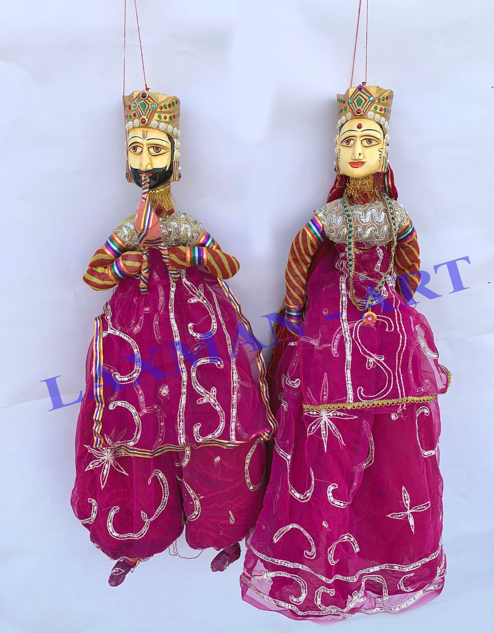 Rajasthani Puppet Kathputli Traditional Handmade Puppet Etsy