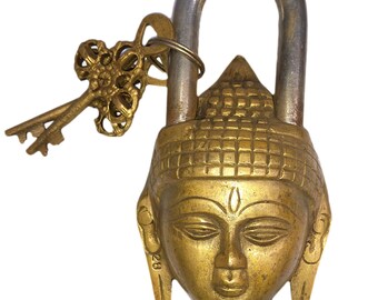 Details about   Brass Padlock Tibet Lord Buddha Hand Spiritual Handmade Design Gift Lock ML121 