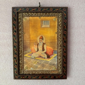 Vintage Saint Kabir Das Picture Frame: Indian Mystic Poet Wall Decor (9x12&quot;)