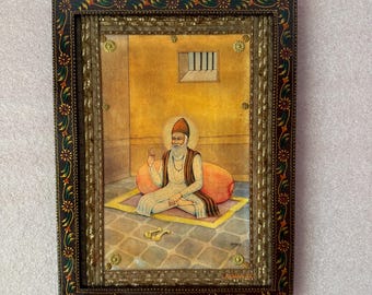 Vintage Saint Kabir Das Picture Frame: Indian Mystic Poet Wall Decor (9x12&quot;)
