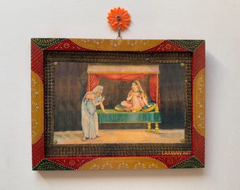 ヴィンテージ バル クリシュナ ポスター、ハンドメイド真鍮木製