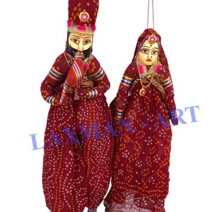 Rajasthani Puppet, Kathputli, Traditional Handmade Puppet Wedding ...