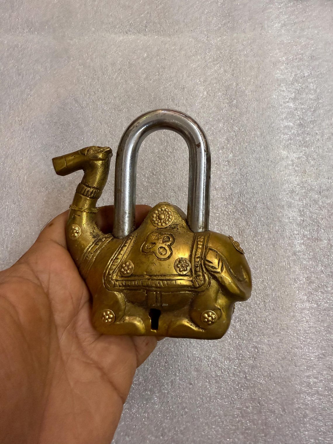 Brass Camel Lock, Vintage Safety Lock, Camel Shaped Lock, Vintage ...