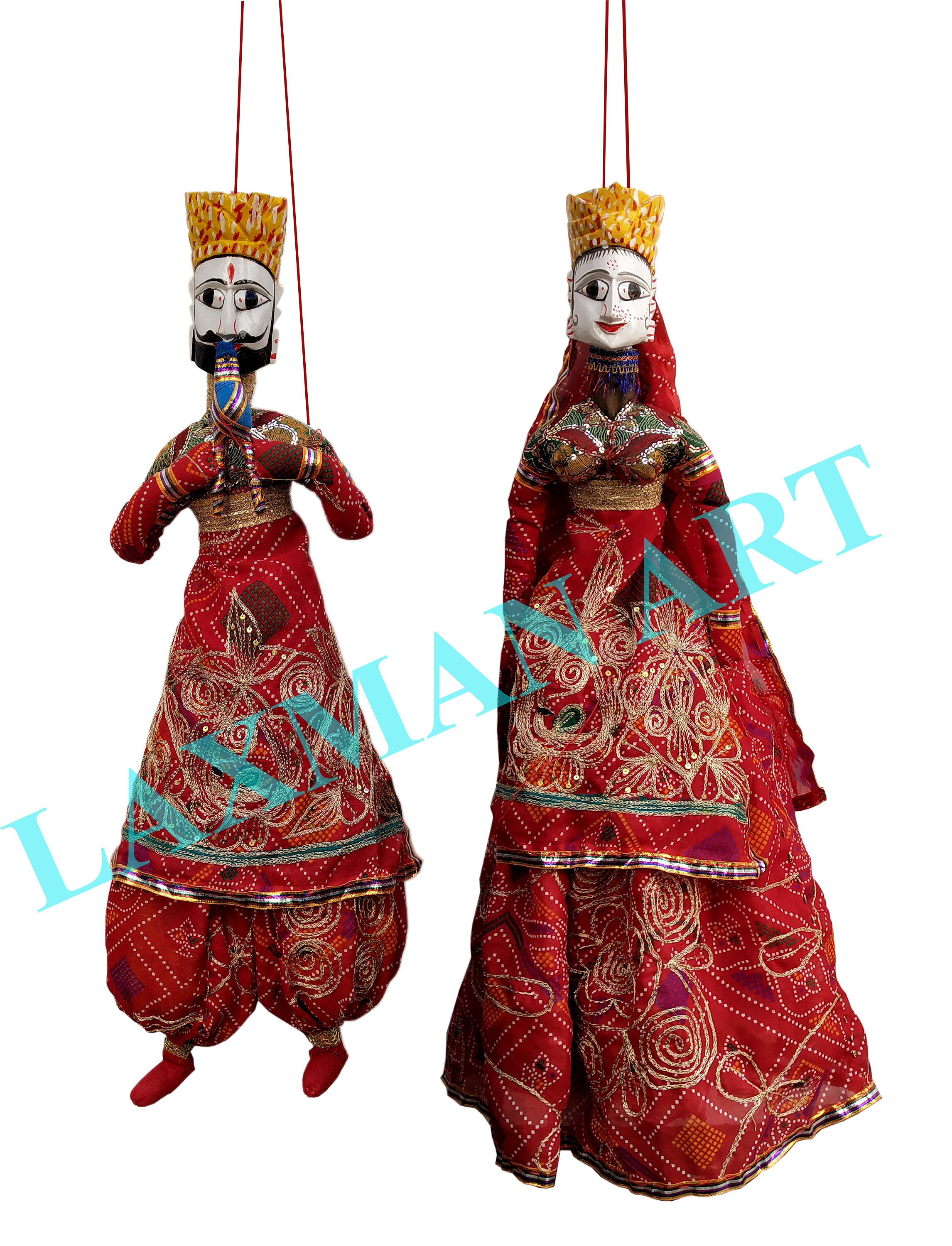 Puppet Kathputli Rajasthani Traditional Handmade Etsy