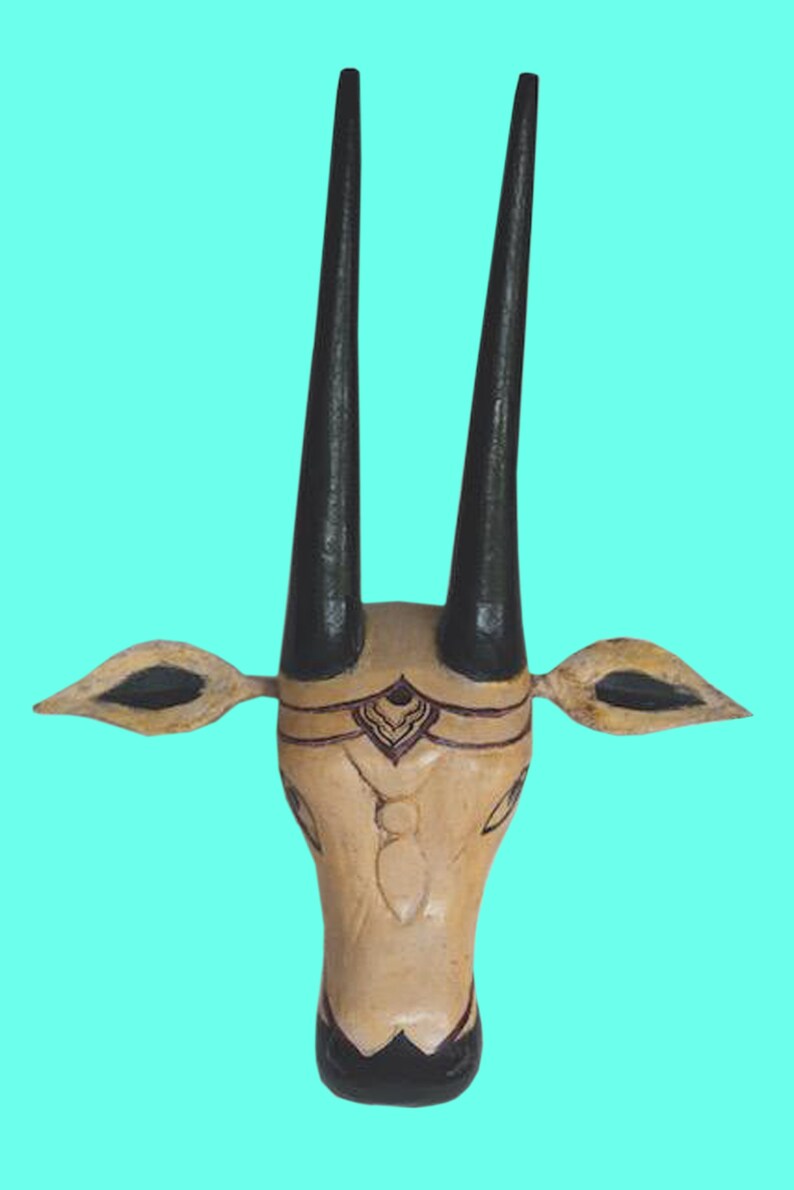 Wooden Cow Head Indian Nandi Cow Head Modern Wall Art Etsy