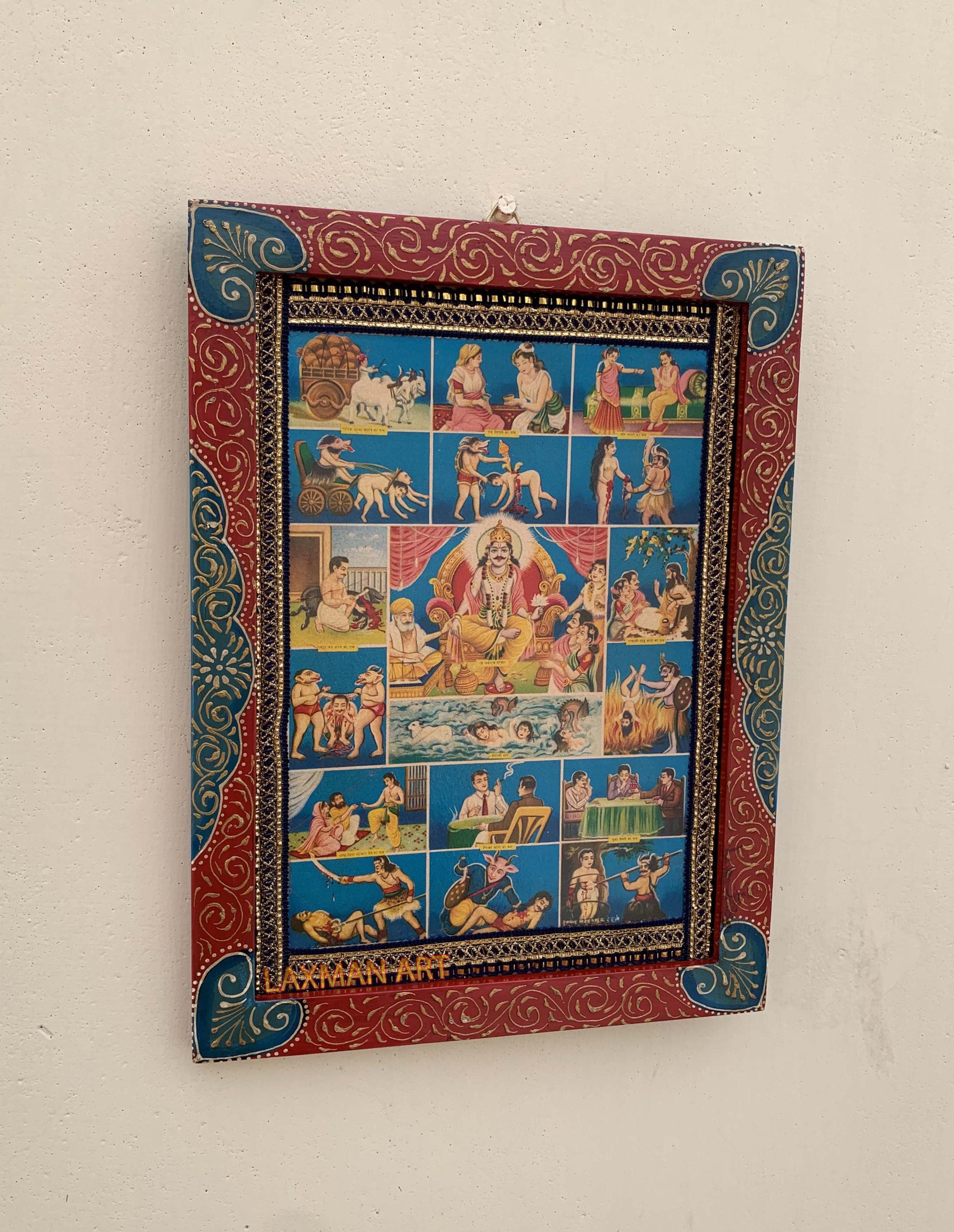 インド　絵画　アンティーク　マンダラ　美術品　額付き 楽天市場】曼荼羅 マンダラ タンカ 掛軸 肉筆画 チベット密教 仏教美術