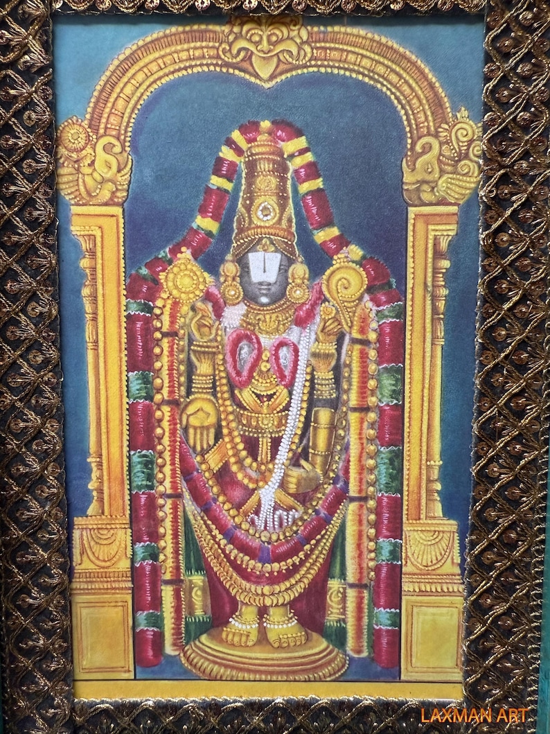 Old Lord Venkateswara Swamy Poster: Tirupati Balaji Photo Framed Print ...