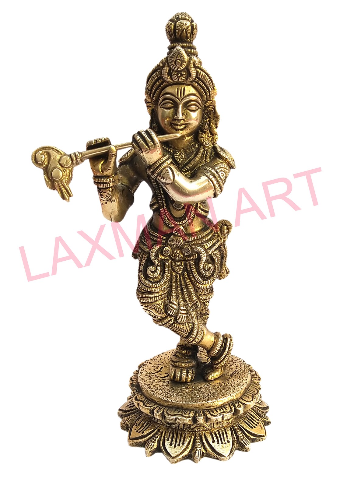 Vintage Krishna Bhagwan Murti Idol in Flute Playing Posture on Etsy