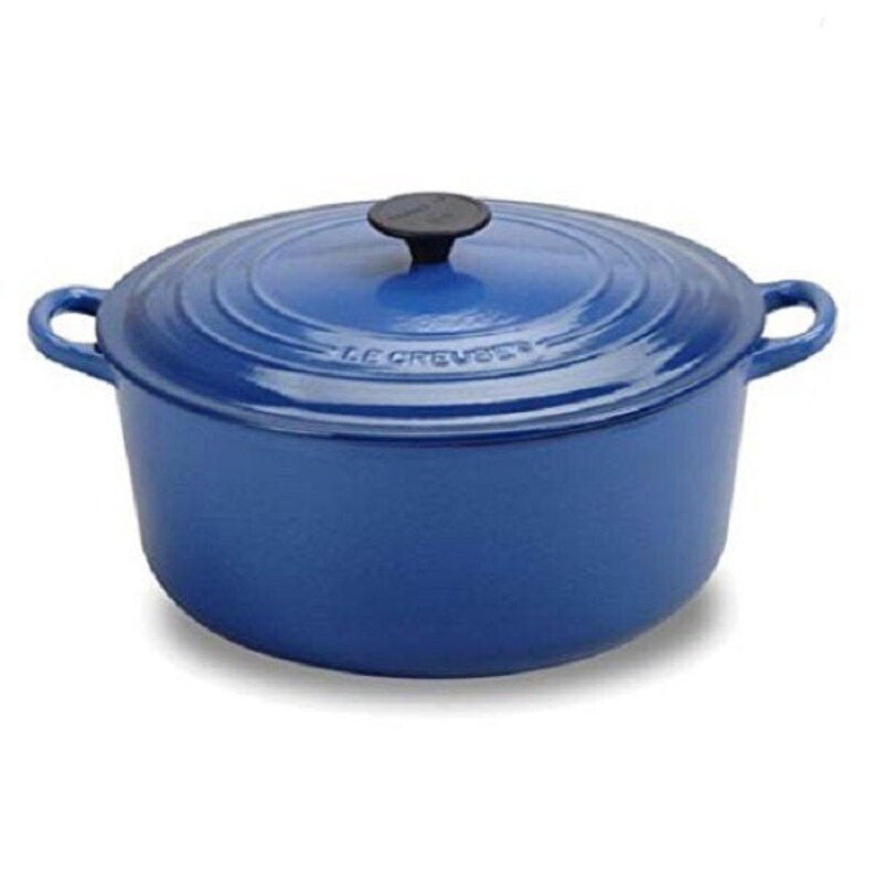 LE CREUSET 9 Qt Dutch Oven Color is Cobalt Blue RARE New Etsy