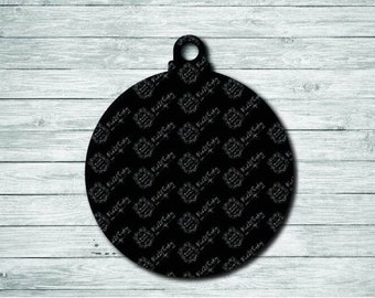Set of 10 Circle Acrylic Keychain Blanks