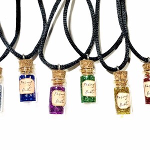Fairy Dust Bottle Charms - Adjustable Pendant Necklace