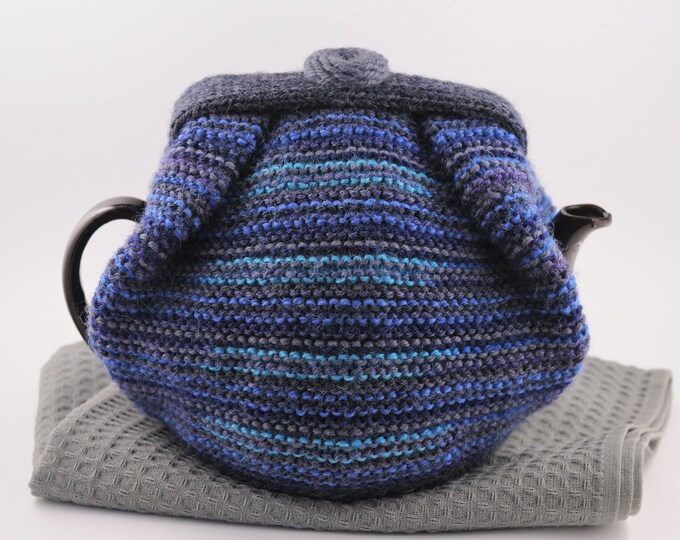 Large Tea Cosy / Knitted Tea Cosy in Pure Wool / Brown Betty Etsy