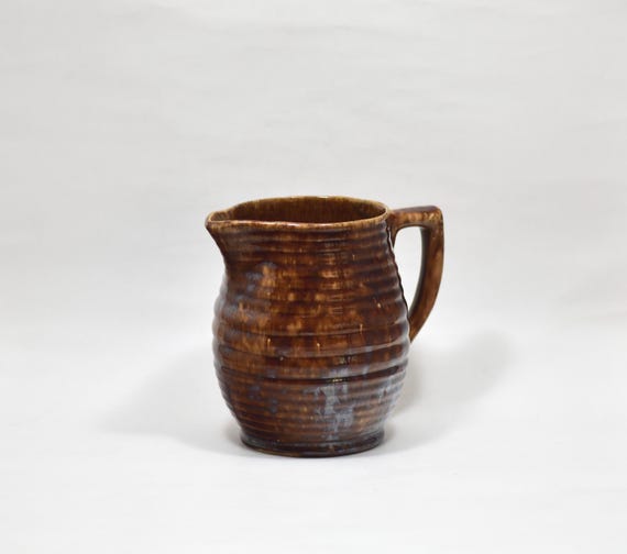 Vintage earthenware farmhouse jug