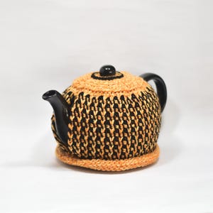 Large pure wool tea cosy in Tunisian crochet