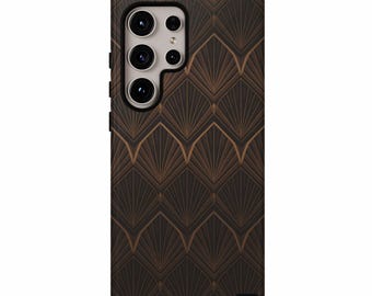 Art Deco Samsung Galaxy Phone Case, Geometric Fan Design