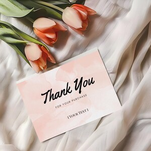 Thank You Cards Set for Any Occasion, Elegant Floral Thank You Cards with Envelopes, Note Cards for Weddings Birthdays