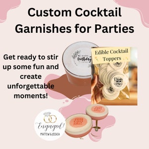 Custom Cocktail Garnishes for Parties