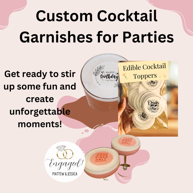 Custom Cocktail Garnishes for Parties