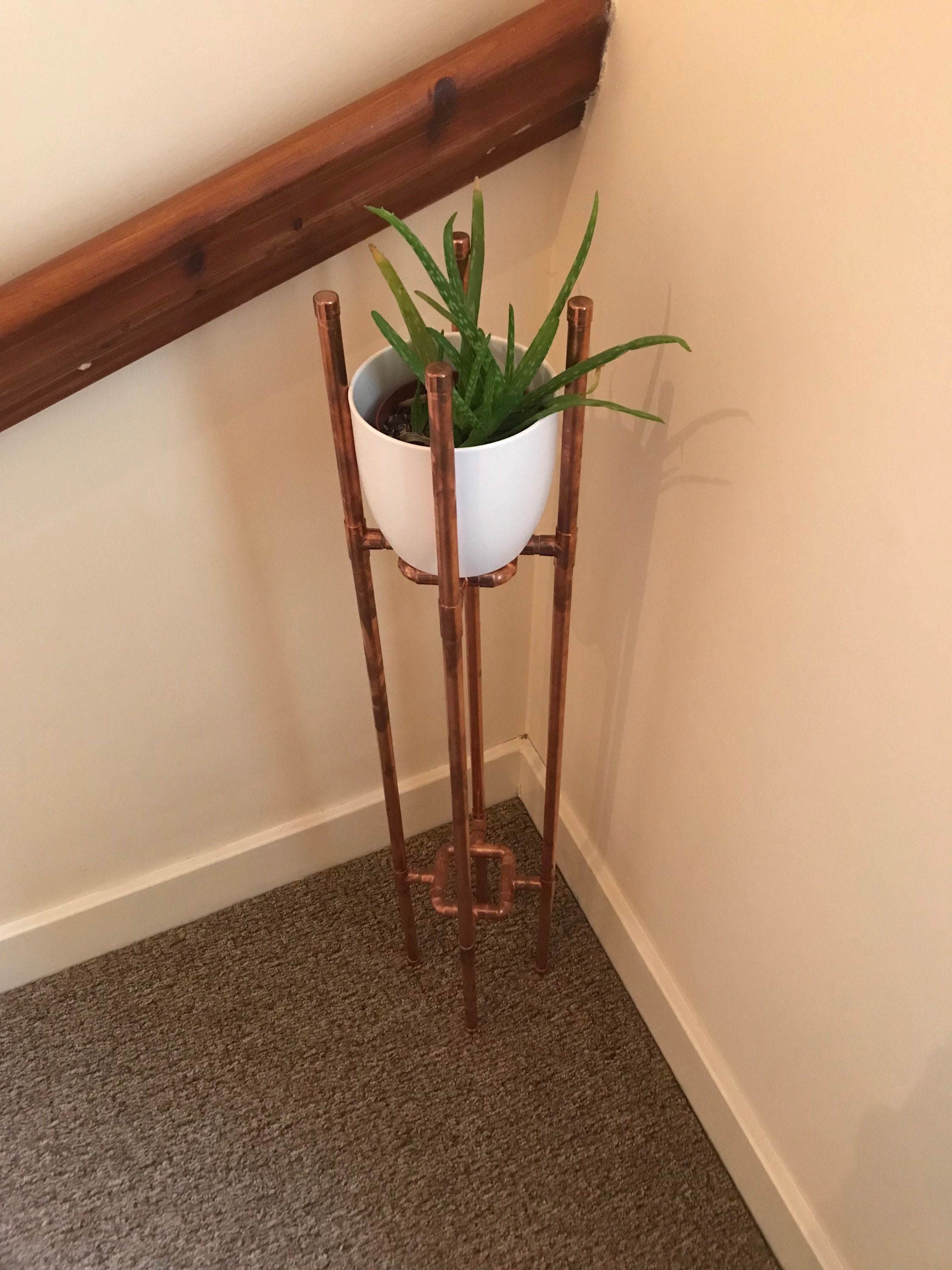 Copper Pipe Plant Stand Etsy