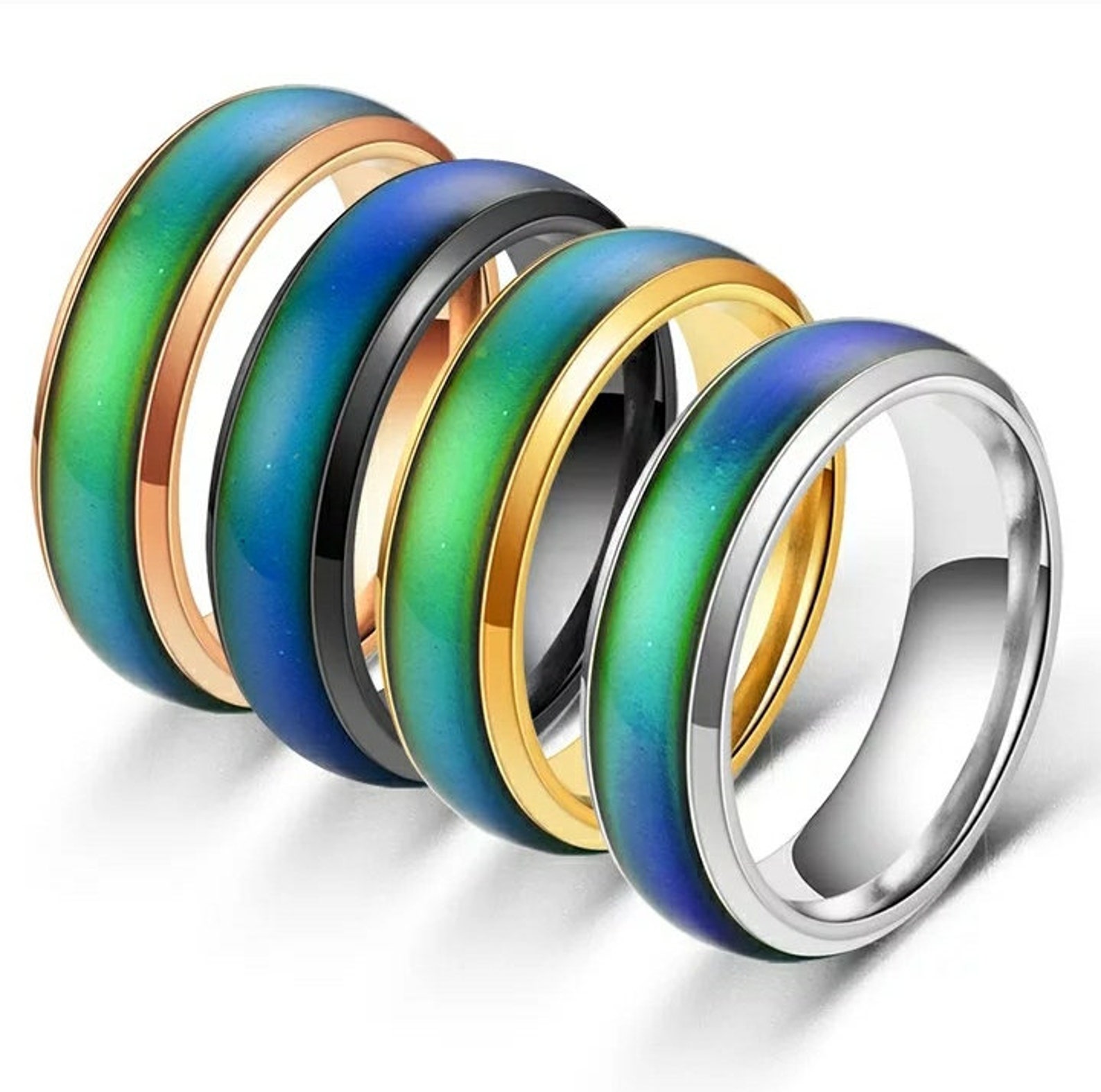 Emotion Mood Color Changing Ring for Men Women Band Ring Etsy Emotion Mood Color Changing Ring for Men Women Band Ring Etsy