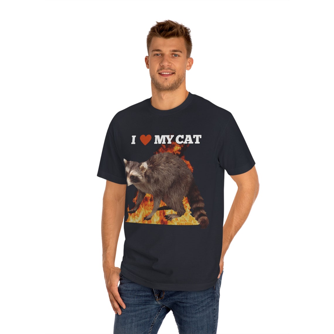 Raccoon Meme Classic Tee - Etsy