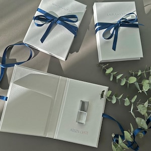 4x6", 5x7" i 6x8" Personalizowane pudełko na zdjęcia i pamięć USB 3.0 32 GB, Opakowanie na wydruki, Pudełko na zdjęcia ślubne, Etui na USB