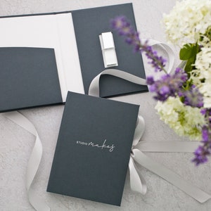 Set of 10 Personalised Photo Box for 4х6, 5x7 and 6x8  prints and USB  Flash Drive, Packing for photos, Wedding Photo Box