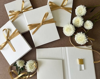 Personalisierte Hochzeitsfotobox: 32 GB Gold USB Stick