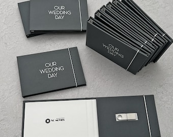 Personalisierte USB Box: Handgemachte Fotografenverpackung. Geschenkbox