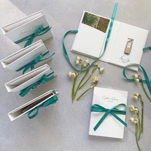 Boîte photo de mariage personnalisée avec stockage USB (4 x 6/5 x 7/6 x 8)