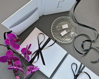 Personalisierte Hochzeitsfotobox mit USB 3.0 32GB - Weißes Papier