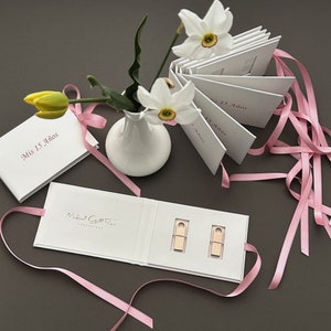 USB Box for 2 flash drives , Usb packaging, USB case, Branding  box, Personalized USB flash box, Wedding gift