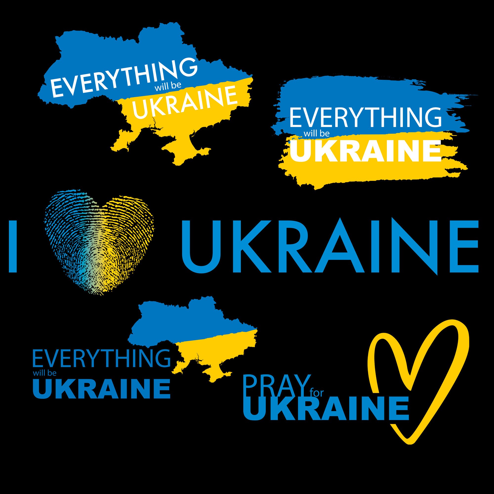 I Love Ukraine 5 Digital Instant Download Png Jpeg Pdf Etsy