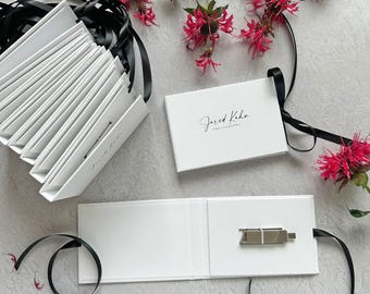 Personalisierte USB Box, Dual USB-C & USB-A, Fotografengeschenke für Kunden